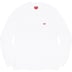 Supreme Small Box L/S Tee - White (front)