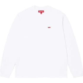 Supreme Small Box L/S Tee White