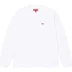 Supreme Small Box L/S Tee - White (front)