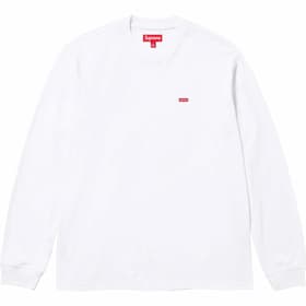 Supreme Small Box L/S Tee White