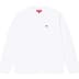 Supreme Small Box L/S Tee - White (front)