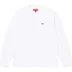 Supreme Small Box L/S Tee - White (front)