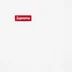 Supreme Small Box L/S Tee - White (front)