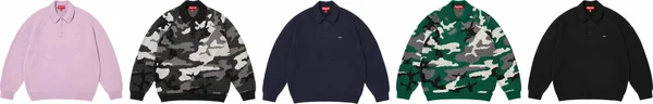 Supreme Small Box Polo Sweater - Product Image