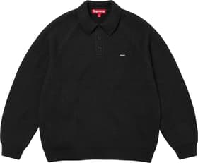 Supreme Small Box Polo Sweater Black