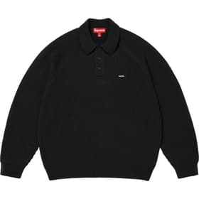 Supreme Small Box Polo Sweater Black