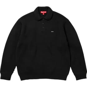 Supreme Small Box Polo Sweater Black