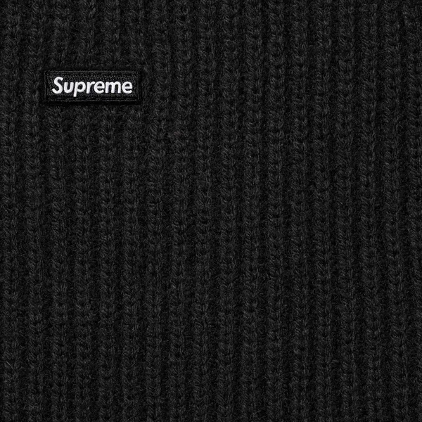 Supreme Small Box Polo Sweater - Black (front)