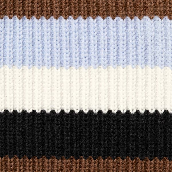 Supreme Small Box Polo Sweater - Dark Brown (front)