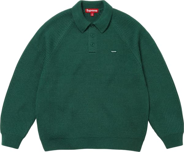 Supreme Small Box Polo Sweater - Green (front)