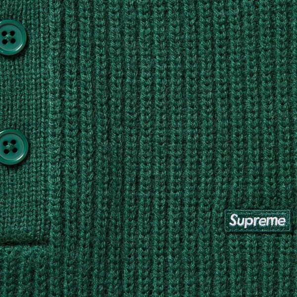 Supreme Small Box Polo Sweater - Green (front)