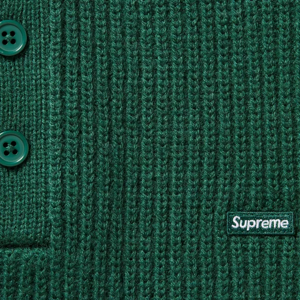 Supreme Small Box Polo Sweater - Green (front)