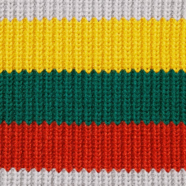 Supreme Small Box Polo Sweater - Grey (front)