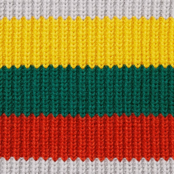 Supreme Small Box Polo Sweater - Grey (front)