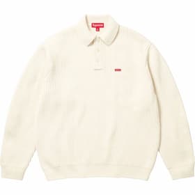 Supreme Small Box Polo Sweater Ivory