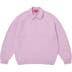 Supreme Small Box Polo Sweater - Lavender (front)