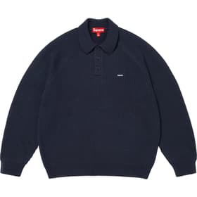 Supreme Small Box Polo Sweater Navy