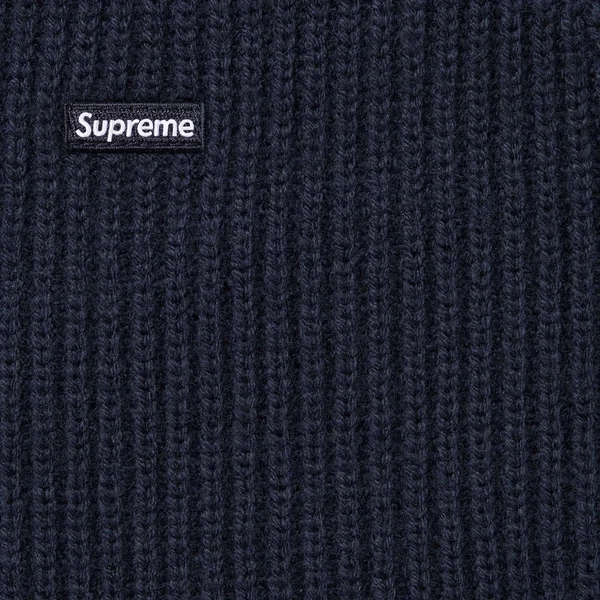 Supreme Small Box Polo Sweater - Navy (front)