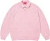 Supreme Small Box Polo Sweater - Pink (front)
