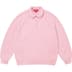 Supreme Small Box Polo Sweater - Pink (front)
