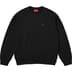 Supreme Small Box Raglan Crewneck - Black (front)