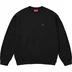 Supreme Small Box Raglan Crewneck - Black (front)
