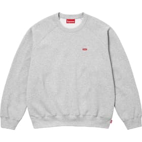 Supreme Small Box Raglan Crewneck Heather Grey