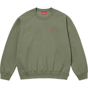 Supreme Small Box Raglan Crewneck Light Olive