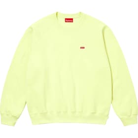 Supreme Small Box Raglan Crewneck Pale Lime