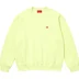Supreme Small Box Raglan Crewneck - Pale Lime (front)