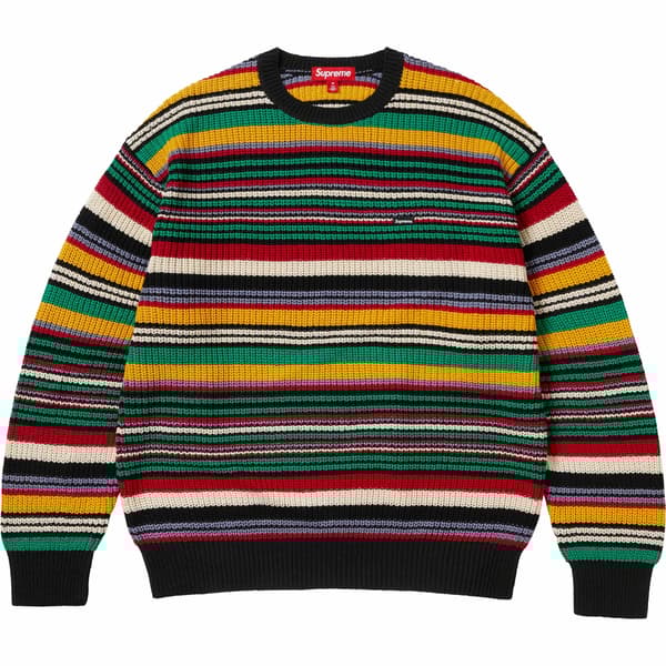 Supreme Small Box Ribbed Sweater - Multicolor (front)