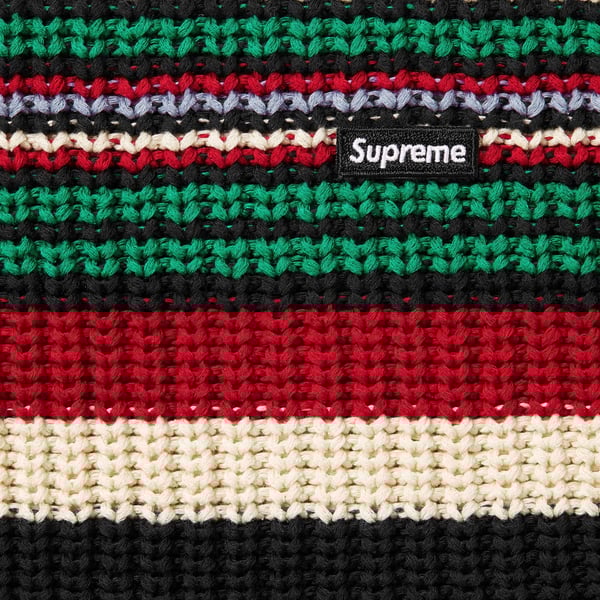 Supreme Small Box Ribbed Sweater - Multicolor (front)