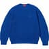 Supreme Small Box Ribbed Sweater - Royal (front)