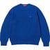 Supreme Small Box Ribbed Sweater - Royal (front)
