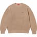 Supreme Small Box Ribbed Sweater - Tan (front)