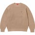 Supreme Small Box Ribbed Sweater - Tan (front)