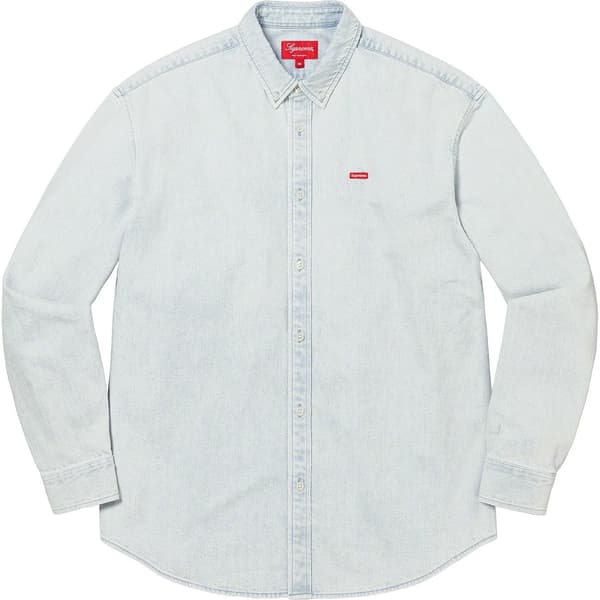 Supreme Small Box Shirt - Denim (front)