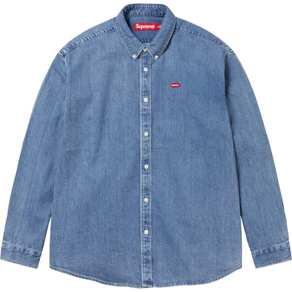 Supreme Small Box Shirt - Denim (front)