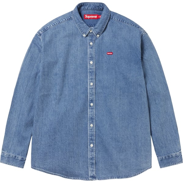 Supreme Small Box Shirt - Denim (front)