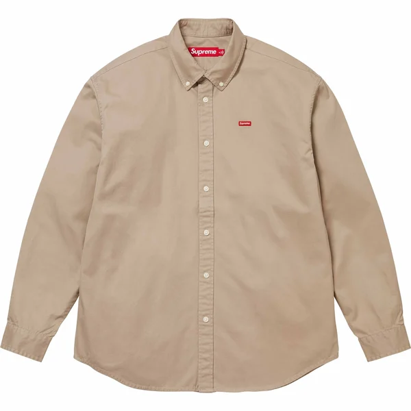 Supreme Small Box Shirt - Light Tan (front)