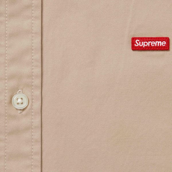 Supreme Small Box Shirt - Light Tan (front)
