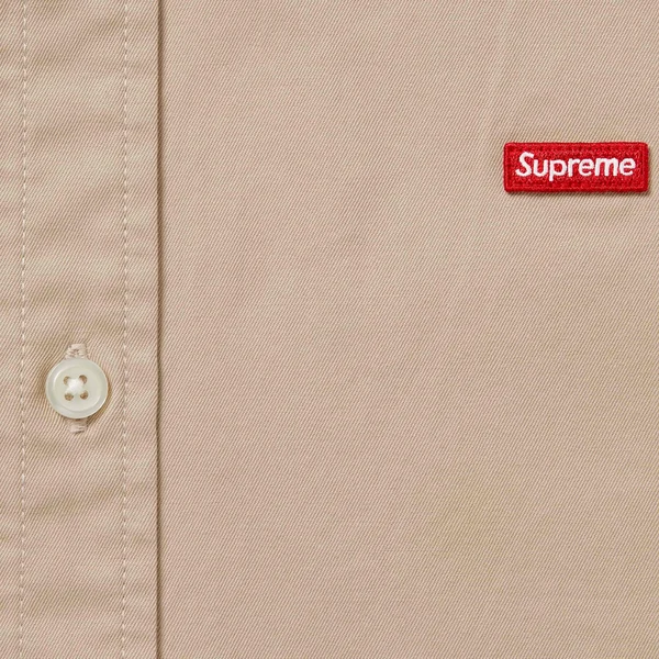 Supreme Small Box Shirt - Light Tan (front)