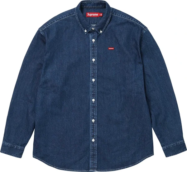 Supreme Small Box Shirt - Rinsed Denim (front)