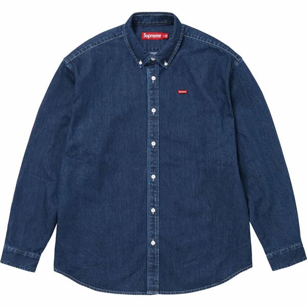 Supreme Small Box Shirt - Rinsed Denim (front)