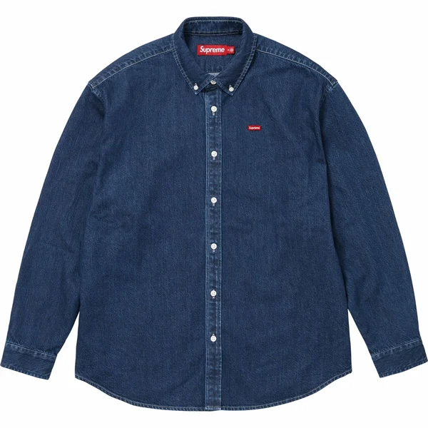 Supreme Small Box Shirt - Rinsed Denim (front)