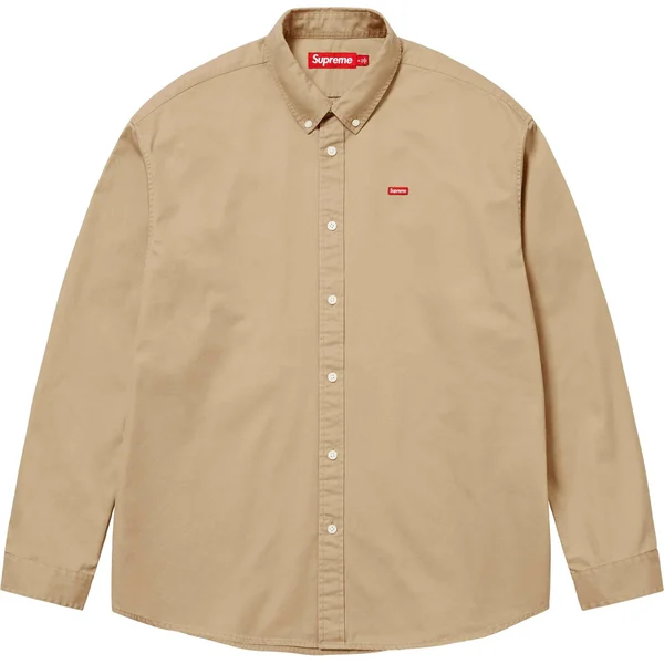 Supreme Small Box Shirt - Tan (front)