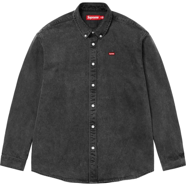 Supreme Small Box Shirt - Washed Black (front)