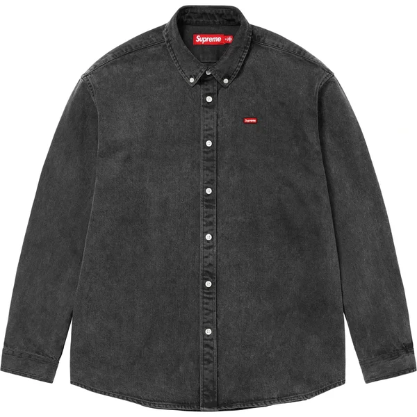 Supreme Small Box Shirt - Washed Black (front)