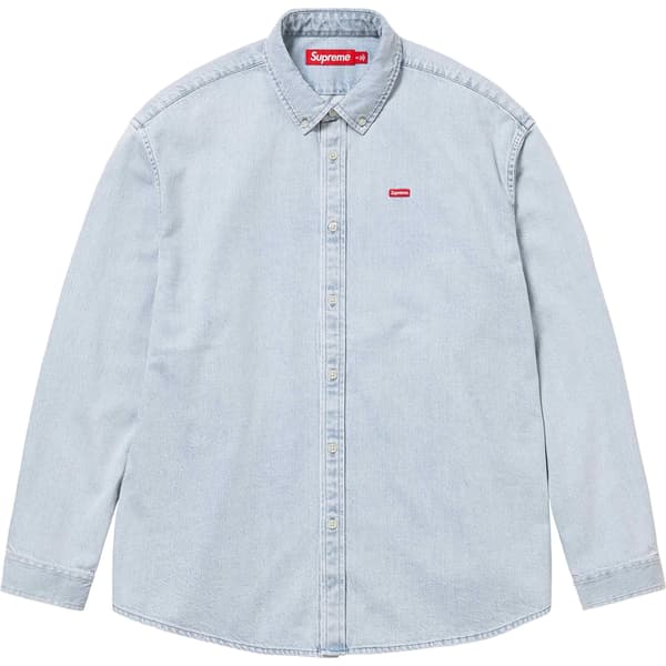 Supreme Small Box Shirt - Washed Blue (front)