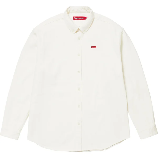 Supreme Small Box Shirt - White Denim (front)